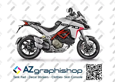 Adesivi DUCATI MULTISTRADA 1200 New Enduro fianco serbatoio - NERO - DUC EN  K1