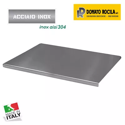 SPIANATOIA TAGLIERE Acciaio Inox 60X60 con PIEGA Per Impastare