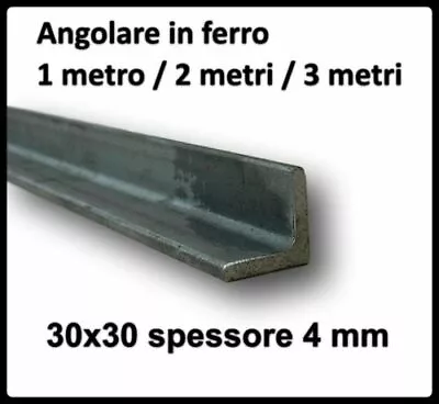 Profilo U 2 m 25x25 mm alluminio mandorlato