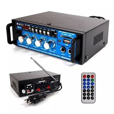 AMPLIFICATORE COMBO 100V / 4-16 OHM 400W BLUETOOTH + TELECOMANDO +