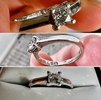 Platinum Band Leo Diamond Engagement Ring.webp